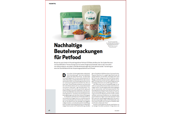Artikel packaging journal über Petfood-Verpackung